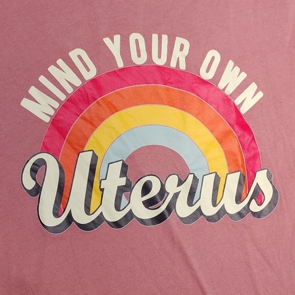 Mind your Uterus women's large sized t shirt - Picture 2 of 7